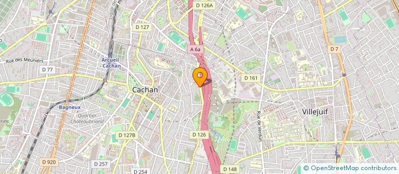 localisation de l'entreprise MONSIEUR THIBAULT MARCHAL  CACHAN