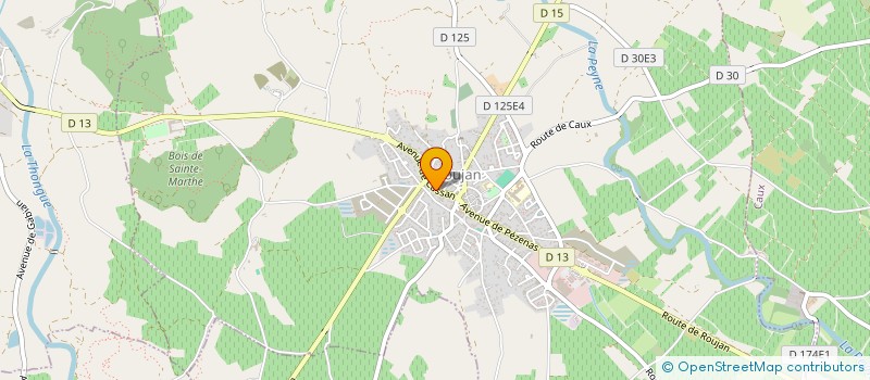 localisation de l'entreprise MONSIEUR THIBAULT MARIE  ROUJAN