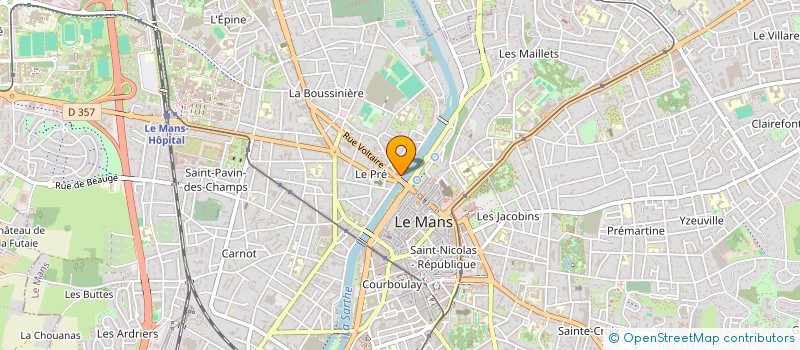 localisation de l'entreprise MONSIEUR THIBAULT MARTIN à LE MANS