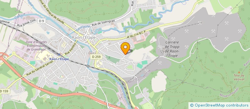 localisation de l'entreprise MONSIEUR THIBAULT MARTIN  RAON-L'ETAPE