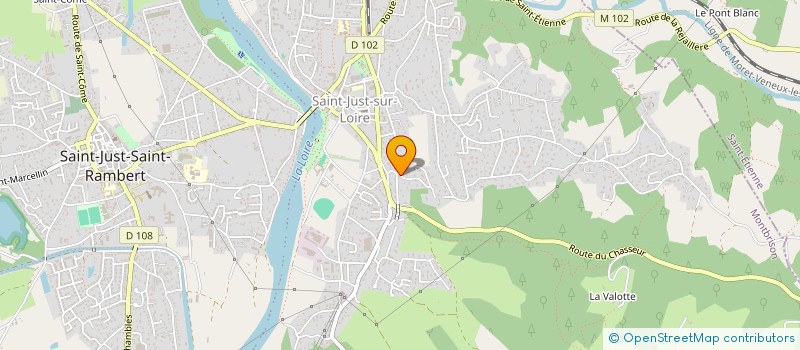 localisation de l'entreprise MONSIEUR THIBAULT MATHEVET  SAINT-JUST-SAINT-RAMBERT