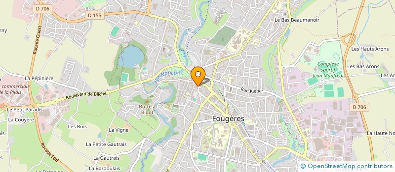 localisation de l'entreprise MONSIEUR THIBAULT MERET  FOUGERES