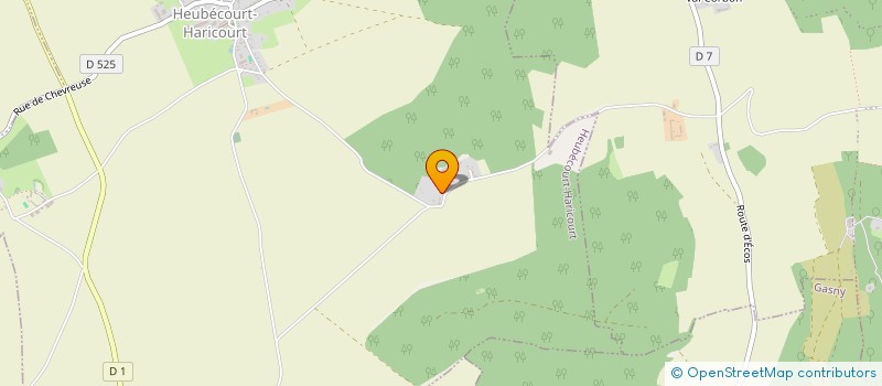 localisation de l'entreprise MONSIEUR THIBAULT MESTRE  HEUBECOURT-HARICOURT