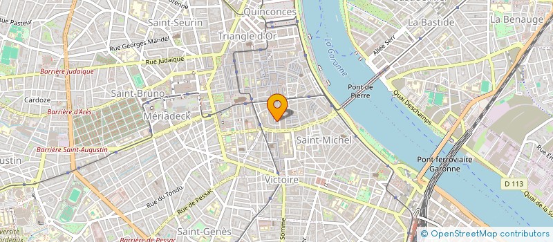 localisation de l'entreprise MONSIEUR THIBAULT MICHEL  BORDEAUX