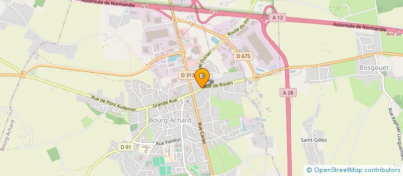 localisation de l'entreprise MONSIEUR THIBAULT MICHEL  BOURG-ACHARD