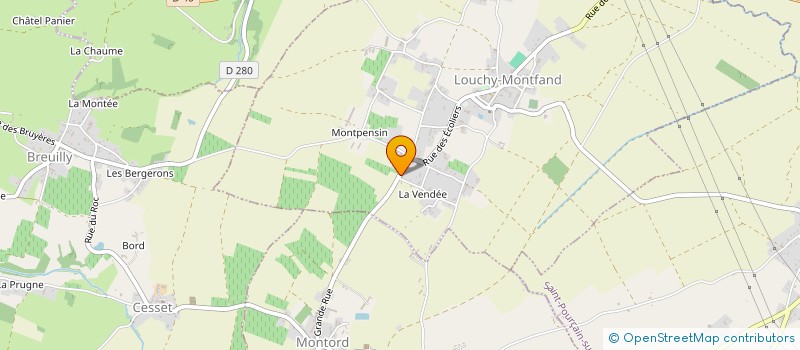 localisation de l'entreprise MONSIEUR THIBAULT MICHEL  LOUCHY-MONTFAND