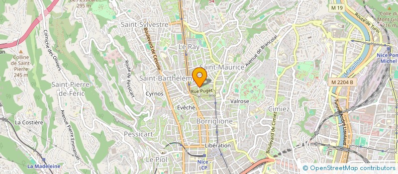 localisation de l'entreprise MONSIEUR THIBAULT MIRTELLI à NICE