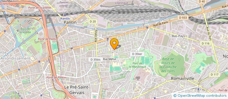 localisation de l'entreprise MONSIEUR THIBAULT MONTBAZET-ISCHANENZ  PANTIN