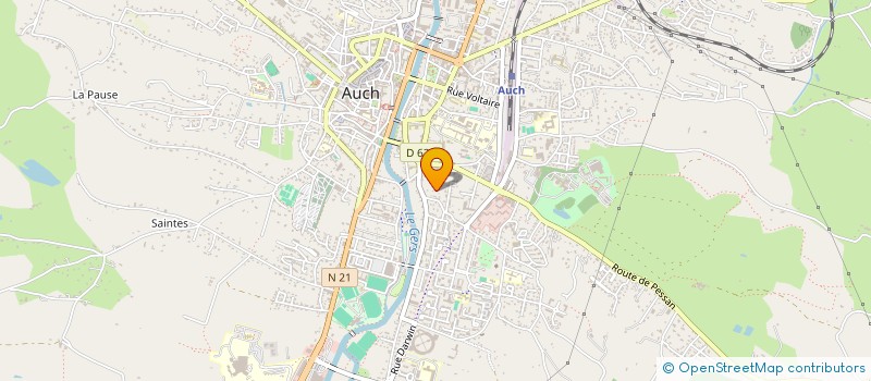 localisation de l'entreprise MONSIEUR THIBAULT MOULAS  AUCH