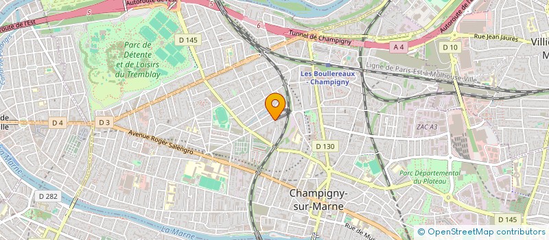 localisation de l'entreprise MONSIEUR THIBAULT MULLER à CHAMPIGNY-SUR-MARNE