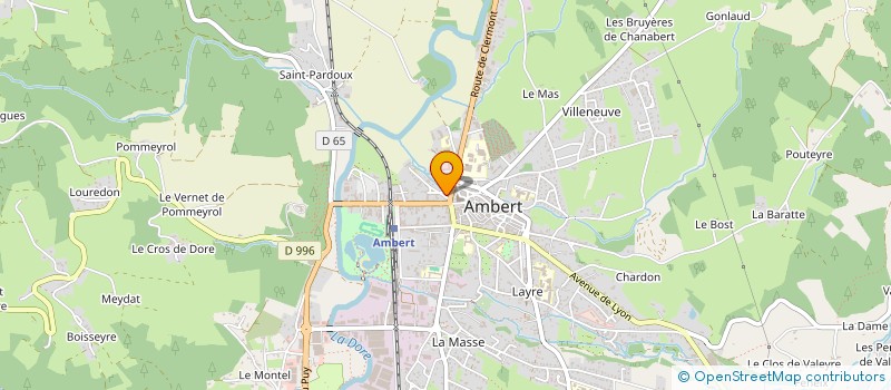 localisation de l'entreprise MONSIEUR THIBAULT NERFY  AMBERT