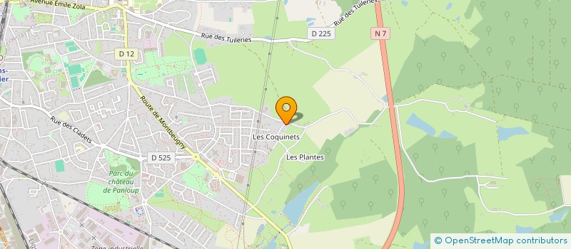 localisation de l'entreprise MONSIEUR THIBAULT NOAILHAT  YZEURE