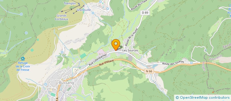 localisation de l'entreprise MONSIEUR THIBAULT PARMENTIER  BUSSANG