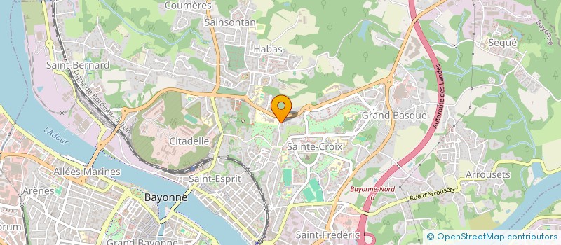 localisation de l'entreprise MONSIEUR THIBAULT PELLIEUX  BAYONNE