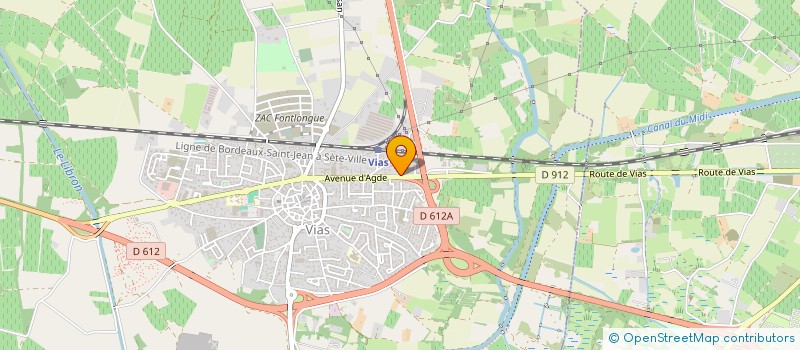 localisation de l'entreprise MONSIEUR THIBAULT PEREZ  VIAS