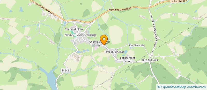 localisation de l'entreprise MONSIEUR THIBAULT PERRAUDIN à NEUVY-GRANDCHAMP
