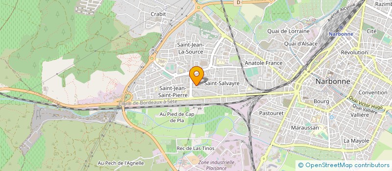 localisation de l'entreprise MONSIEUR THIBAULT PERRIN  NARBONNE