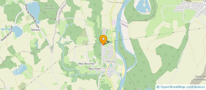 localisation de l'entreprise MONSIEUR THIBAULT PICARD  VILLIEU-LOYES-MOLLON