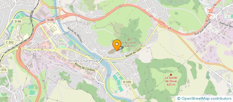 localisation de l'entreprise MONSIEUR THIBAULT PINGUET  BRIVES-CHARENSAC