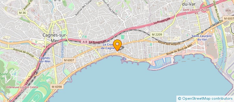 localisation de l'entreprise MONSIEUR THIBAULT POLIZZI à CAGNES-SUR-MER