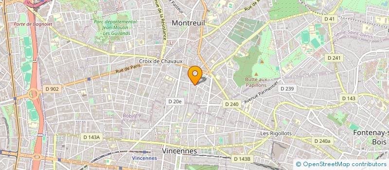 localisation de l'entreprise MONSIEUR THIBAULT POURSIN à MONTREUIL
