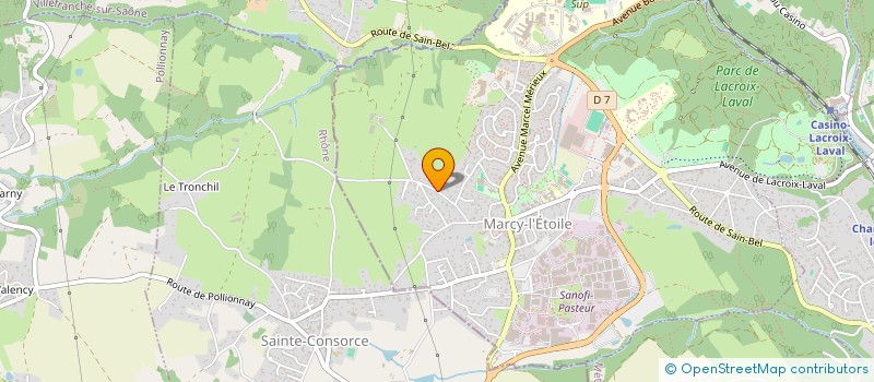 localisation de l'entreprise MONSIEUR THIBAULT PRAS  MARCY-L'ETOILE