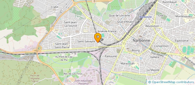 localisation de l'entreprise MONSIEUR THIBAULT PUIG à NARBONNE