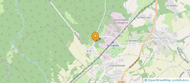 localisation de l'entreprise MONSIEUR THIBAULT RECHAUSSAT  PERRIGNIER