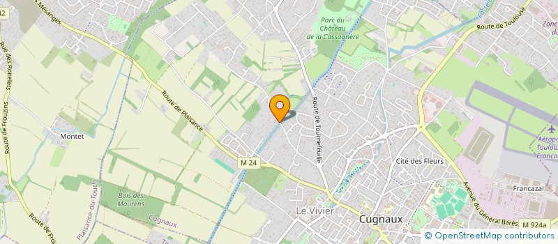 localisation de l'entreprise MONSIEUR THIBAULT RIGAUD  CUGNAUX