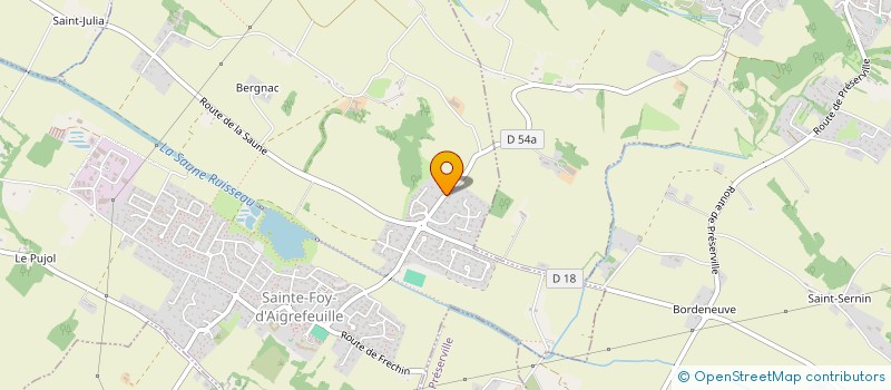 localisation de l'entreprise MONSIEUR THIBAULT RIPERT  SAINTE-FOY-D'AIGREFEUILLE