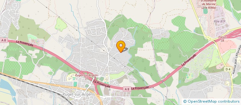 localisation de l'entreprise MONSIEUR THIBAULT ROMAN  PUGET-SUR-ARGENS