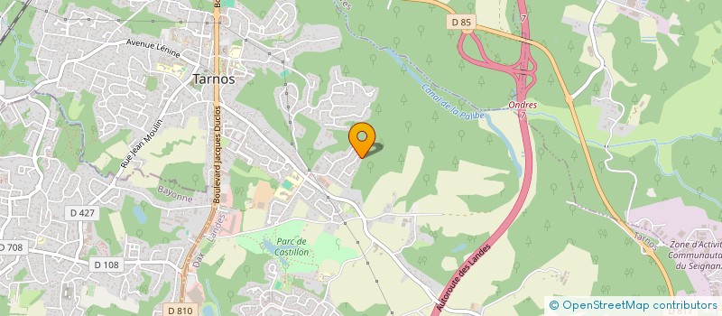 localisation de l'entreprise MONSIEUR THIBAULT ROMANET  TARNOS