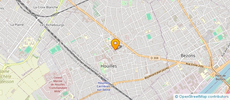 localisation de l'entreprise MONSIEUR THIBAULT ROSSI  HOUILLES