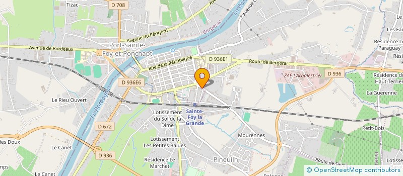 localisation de l'entreprise MONSIEUR THIBAULT ROUCHON à BERGERAC