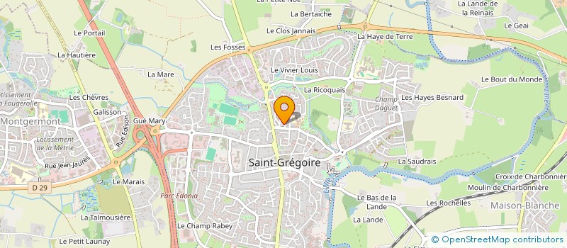 localisation de l'entreprise MONSIEUR THIBAULT ROULLAND à SAINT-GREGOIRE
