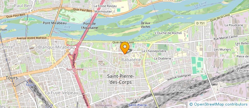 localisation de l'entreprise MONSIEUR THIBAULT ROY  SAINT-PIERRE-DES-CORPS