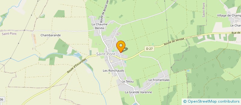 localisation de l'entreprise MONSIEUR THIBAULT SAC  SAINT-PONT