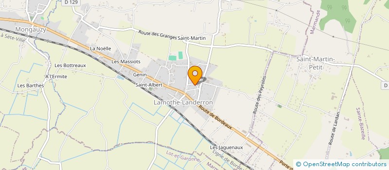 localisation de l'entreprise MONSIEUR THIBAULT SARRAZIN PEDEBOSCQ  LAMOTHE-LANDERRON