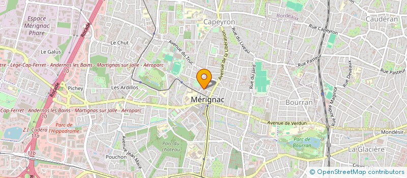 localisation de l'entreprise MONSIEUR THIBAULT SCIPION  MERIGNAC