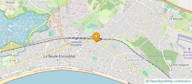 localisation de l'entreprise MONSIEUR THIBAULT SEFOURT à LA BAULE-ESCOUBLAC