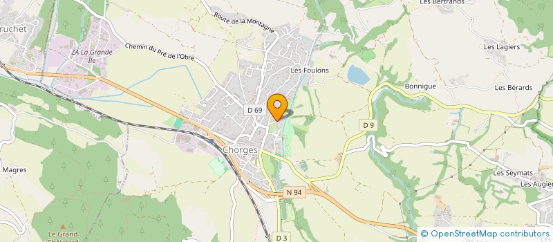 localisation de l'entreprise MONSIEUR THIBAULT SIMON  CHORGES