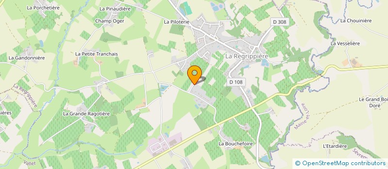 localisation de l'entreprise MONSIEUR THIBAULT TAILLANDIER à LA REGRIPPIERE