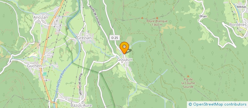 localisation de l'entreprise MONSIEUR THIBAULT TAMBOURRE  GOUAUX