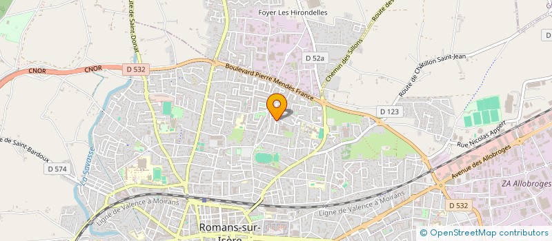 localisation de l'entreprise MONSIEUR THIBAULT TERDJMAN  ROMANS-SUR-ISERE