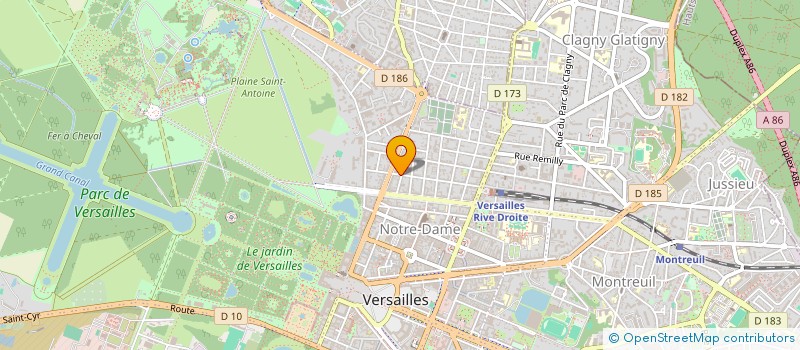 localisation de l'entreprise MONSIEUR THIBAULT THIBAULT DE CREPY à VERSAILLES