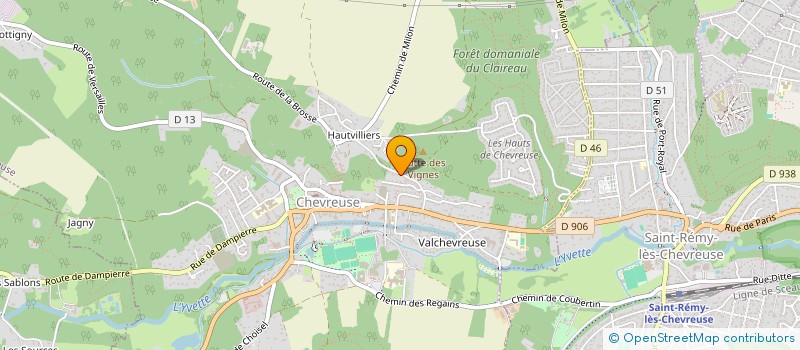 localisation de l'entreprise MONSIEUR THIBAULT THOMAS  CHEVREUSE