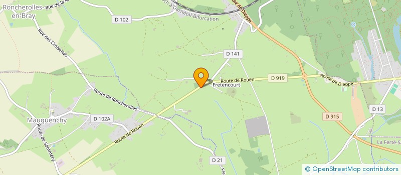 localisation de l'entreprise MONSIEUR THIBAULT TIRON  RONCHEROLLES-EN-BRAY