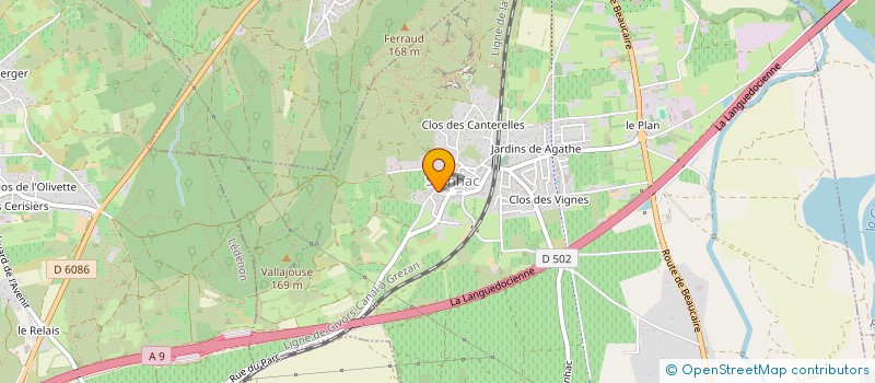 localisation de l'entreprise MONSIEUR THIBAULT TRIBOULET  SERNHAC