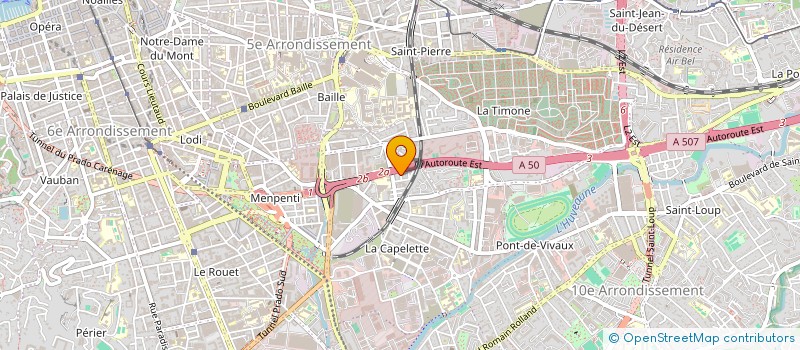 localisation de l'entreprise MONSIEUR THIBAULT TRISTANI  MARSEILLE