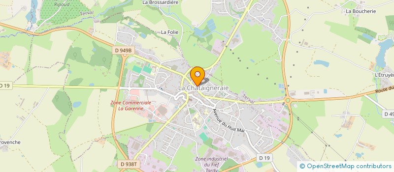 localisation de l'entreprise MONSIEUR THIBAULT VALANCE  LA CHATAIGNERAIE